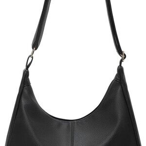 Slouchy PU Leather Tote Bag Women Casual Crossbody Purse Handy